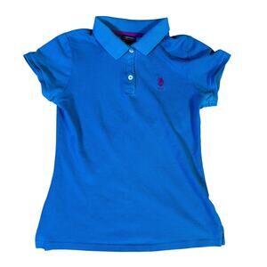 y2k 2000s style US Polo ASSN womens polo medium polo sport preppy casual